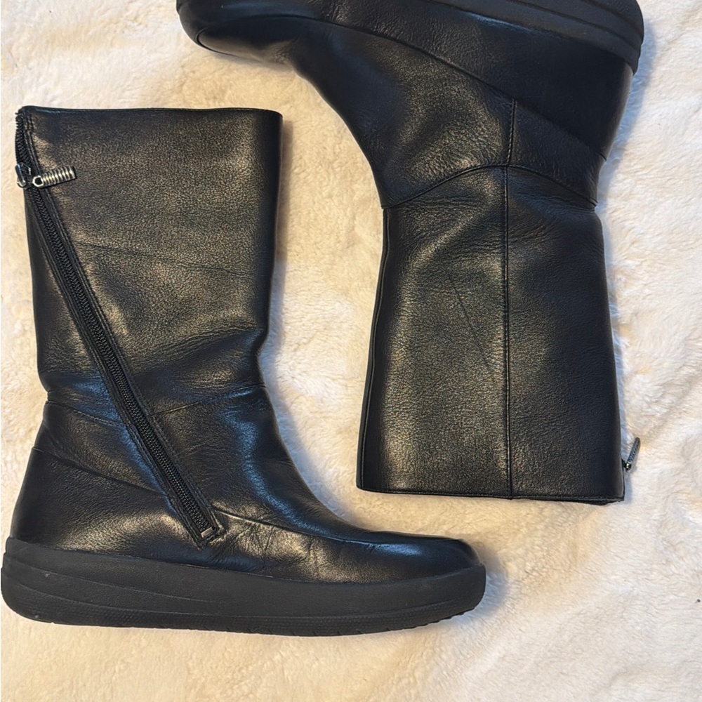 Fitflop Black Ankle Boots - Picture 2 of 10